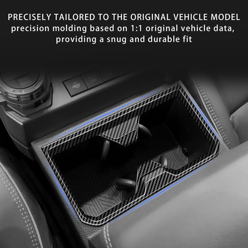 Treesiche Front Cup Holder Panel Cover for 2025 2026 4Runner ABS Plastic Interior for 4Runner SR SR5 TRD Limited Platinum (Carbon Fiber, Front Cup Holder) - Image 3